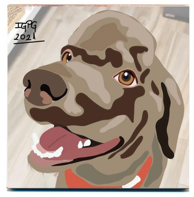 Azulejo Mascota Dibujado en Cerámica - Imagen 2